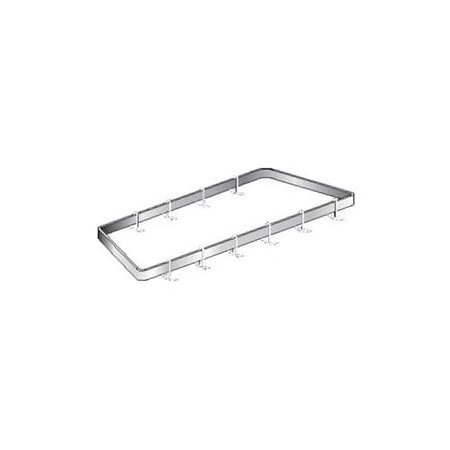 Aero Aero Manufacturing 44"W x 44"D Grey Coat NSF Corner Style Pot Rack CGPR-44